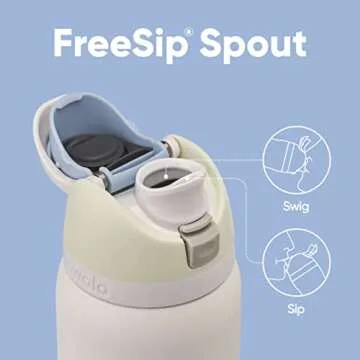 Owala FreeSip Insulated Stainless Steel Water Bottle with Straw for Sports, Travel, and School BPA-Free Sports Water Bottle, 40 oz, Iced Breeze