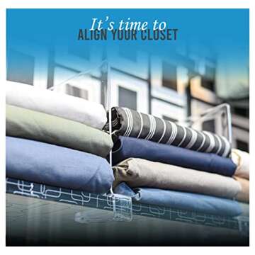 Decoile Acrylic Shelf Dividers for Closet Organization