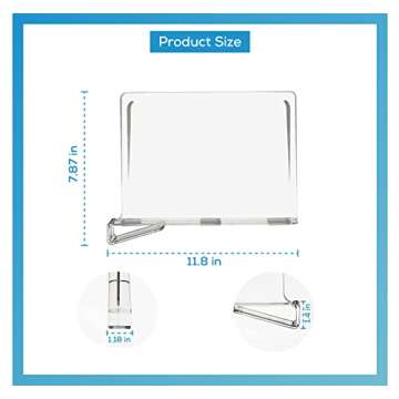 Decoile Acrylic Shelf Dividers for Closet Organization