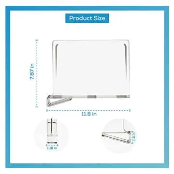 Decoile Acrylic Shelf Dividers for Closet Organization