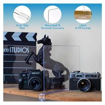 Decoile Acrylic Shelf Dividers for Closet Organization