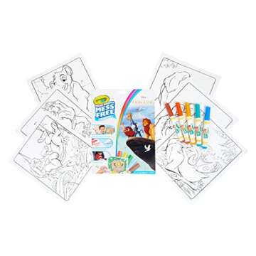 Crayola Lion King Pages & Markers Color Wonder Pad and Markers, Multicolor