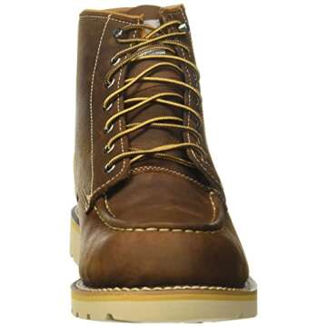 Carhartt Men's 6" Waterproof Moc Toe Casual Wedge Work Boot, Brown, 10 M US