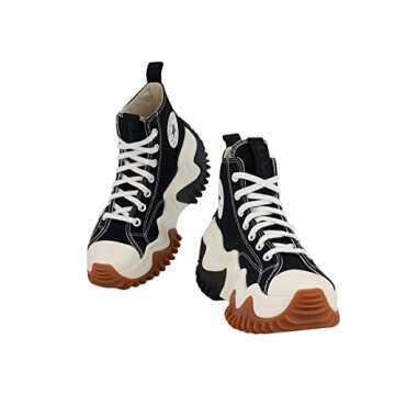 Converse Run Star Shoes Motion Canvas Platform Fashion Sneakers Runners (4.5 Mens / 6 Womens, Black/WHITEG/UMHONEY, Numeric_4_Point_5)