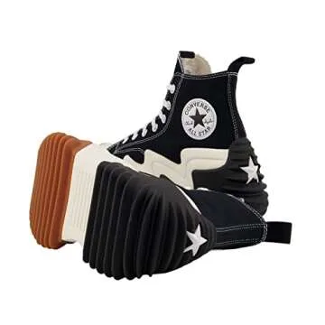 Converse Run Star Shoes Motion Canvas Platform Fashion Sneakers Runners (4.5 Mens / 6 Womens, Black/WHITEG/UMHONEY, Numeric_4_Point_5)