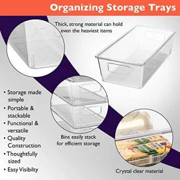 ClearSpace Storage Bins with Lids for Organized Spaces