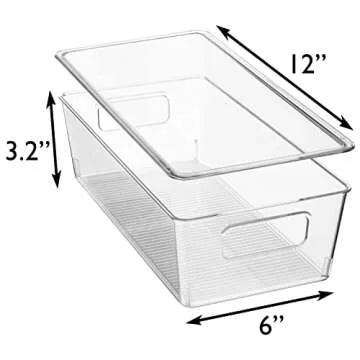 ClearSpace Storage Bins with Lids for Organized Spaces