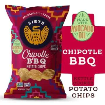 Siete Grain Free Potato Chips - Kettle Cooked Chipotle BBQ