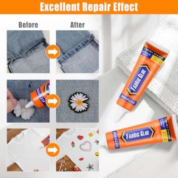 FITTDYHE Fabric Glue Permanent for All Fabric Types