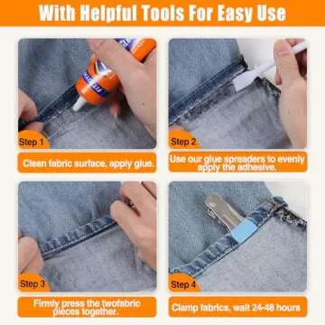 FITTDYHE Fabric Glue Permanent for All Fabric Types