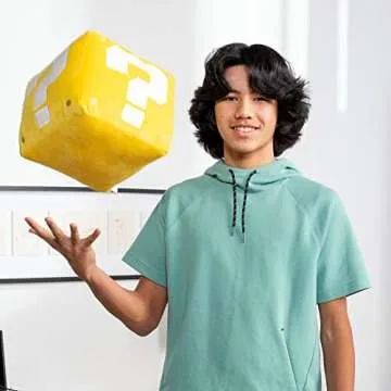 Club Mocchi-Mocchi- Nintendo Super Mario Plush - Question Mark Plushie - 15 Inch Collectible Soft To...