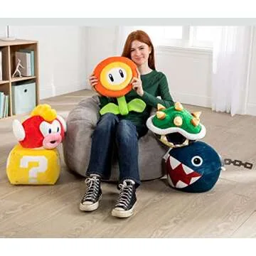 Club Mocchi-Mocchi- Super Mario Plush - Question Mark 15 Inch