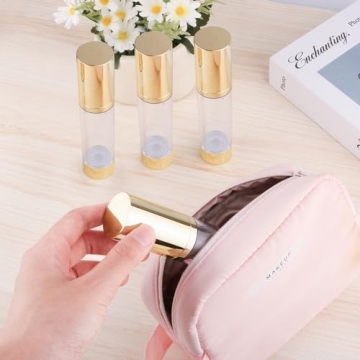 BOSMIOW 4Pcs 50ml Airless Pump Bottles for Skincare