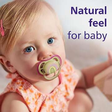 Philips Avent Ultra Air Pacifier - 4 x Light, Breathable Baby Pacifiers for Babies Aged 0-6 Months, ...