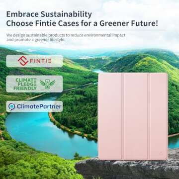 Fintie Hybrid Slim Case for iPad Air 13-inch (M2) 2024, [Built-in Pencil Holder] Shockproof Cover wi...