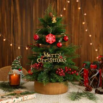 Floweroyal 40pcs Artificial Pine Branches 14" Christmas Greenery Stems Faux Cedar Stems Pine Picks for Wreath, Table Centerpieces, Floral Arrangements Christmas Indoor Outdoor Home Decor