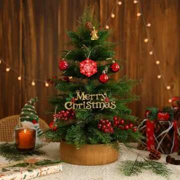 Floweroyal 40pcs Artificial Pine Branches 14" Christmas Greenery Stems Faux Cedar Stems Pine Picks for Wreath, Table Centerpieces, Floral Arrangements Christmas Indoor Outdoor Home Decor