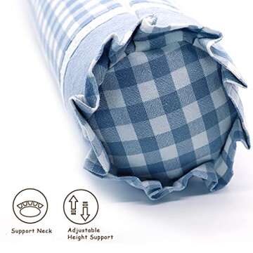 Edomi Buckwheat Neck Roll Pillow for Cool Sleep