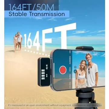 Mini Wireless Lavalier Microphone with Charging Case for iPhone