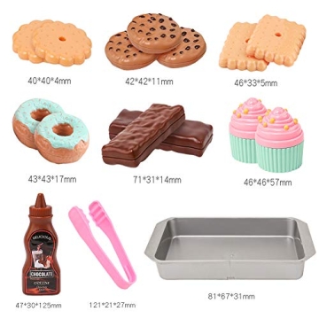 Elitoky Cookie Play Food Set for Creative Kids