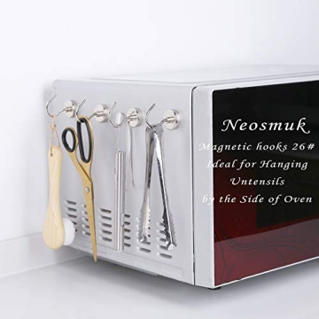Neosmuk 60 lb Magnetic Hooks for Home Cruise Organization