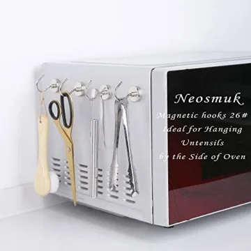 Neosmuk 60 lb Magnetic Hooks for Home Cruise Organization