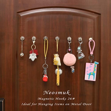 Neosmuk 60 lb Magnetic Hooks for Home Cruise Organization