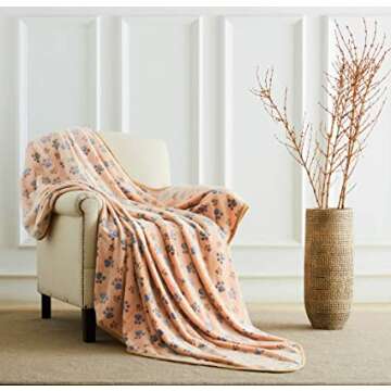 Warm Soft Dog Blanket for Comfort and Travel