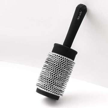 Kitsch Hair Brush, Round Blow Dry Brush 2.4" - Great for Dry & Wet Hair, Volume, Styling with Wide Bristles for Women, Men & Kids