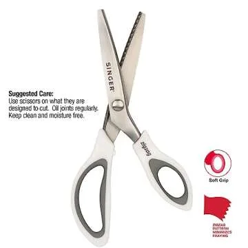 Singer 9” Pinking Shears for Precise Cutting & Crafts