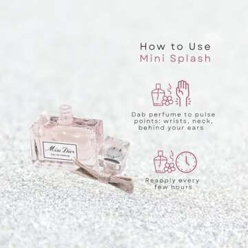 Miss Dior Eau de Parfum Mini Splash for Women, 0.17 Ounce