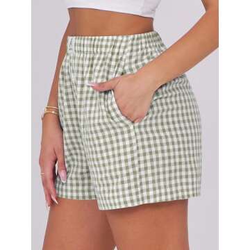 ANRABESS Women’s Summer Boxer Shorts with Pockets