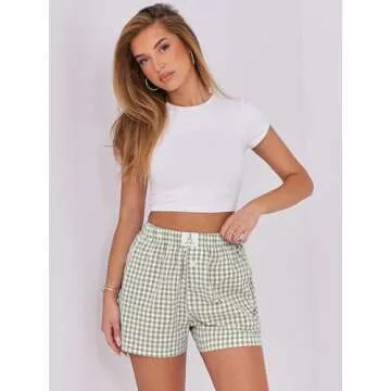 ANRABESS Women’s Summer Boxer Shorts with Pockets