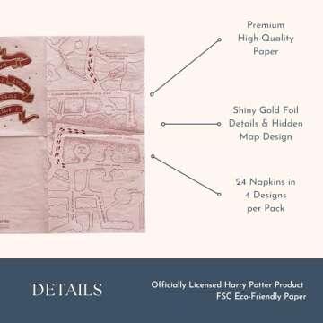 Harry Potter Large Party Napkins for Magical Events