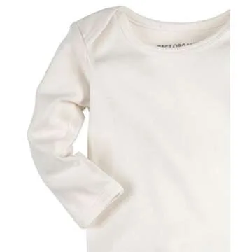 Pact 3-Pack Long Sleeve Organic Cotton Baby Bodysuits
