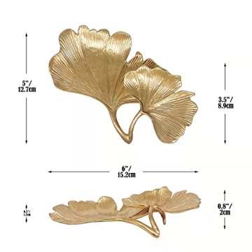 Leaf-Shaped Jewelry Dish - Elegant Trinket Organizer