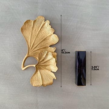 Leaf-Shaped Jewelry Dish - Elegant Trinket Organizer