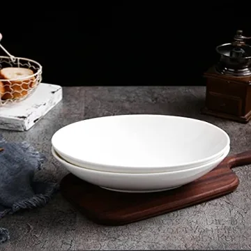 ZONEYILA 10" Porcelain Chip Resistant Serving Bowls