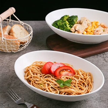 ZONEYILA 10" Porcelain Chip Resistant Serving Bowls