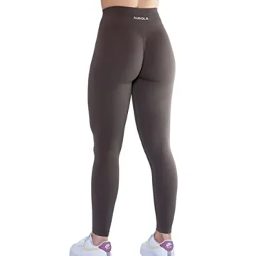 Women's Seamless Scrunch Legging Yoga Pants Tummy Control