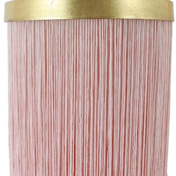 Gold Leaf Framboise Fringe Shade Table Lamp Elegant Lighting