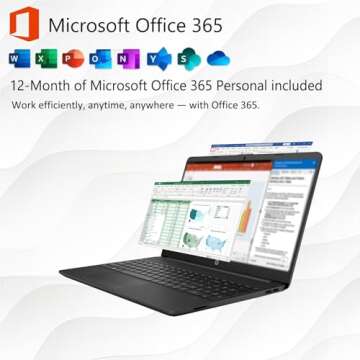 HP 15 Laptop with Office 365, 16GB RAM & 1TB SSD