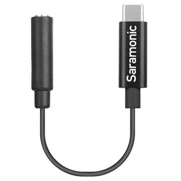 Saramonic SR-C2003 Female 3.5mm TRS to USB-C Stereo or Mono Microphone & Audio Adapter Cable
