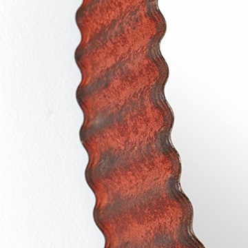 Stone & Beam Rustic Ridged Metal Mirror - 24 Inch Diameter