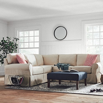 Stone & Beam Rustic Ridged Metal Mirror - 24 Inch Diameter