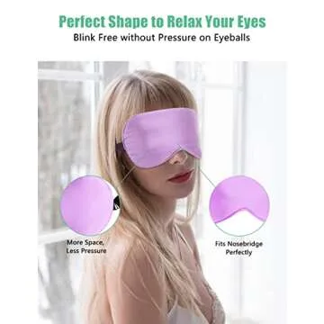 BeeVines Silk Sleep Mask 2-Pack for Ultimate Comfort