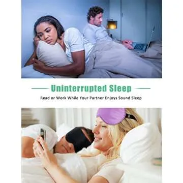 BeeVines Silk Sleep Mask 2-Pack for Ultimate Comfort