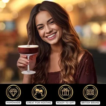 VEMACITY Coupe Glasses Set - Elegant Cocktail Experience