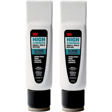 3M Small Hole Repair High Strength, All in One Applicator Tool - Quick & Easy 2-Pack Repair Kit