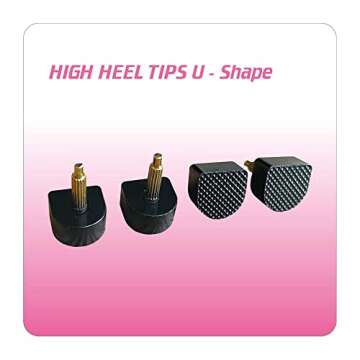 Unikstep 20 Pairs High Heel Tips for Easy Replacement
